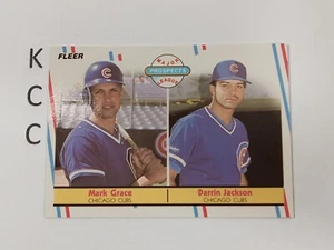 1988 Fleer Baseball RC Prospects #641 Mark Grace / Darrin Jackson Chicago Cubs - Picture 1 of 2