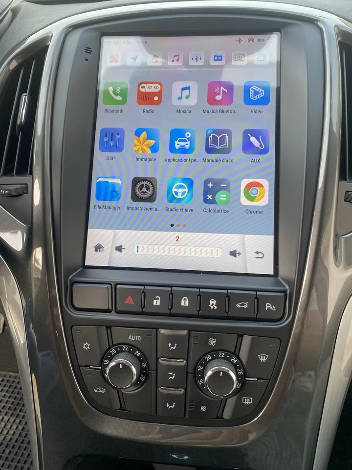 CARPLAY Autoradio Stereo 2din Wifi Gps BT Android Auto navigatore Opel Astra J - Immagine 1 di 4