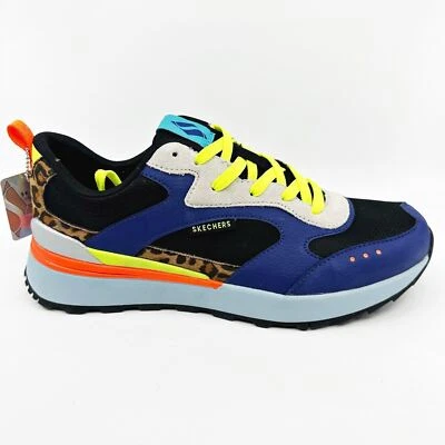 Skechers Sunny Street Animal Energy Blue Womens Comfort Athletic Sneakers - Image 1 of 4