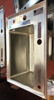 Single Bowl Stainless Steel Apron Sink and Basket Strainer By Elkay 364 - Image 1 of 4