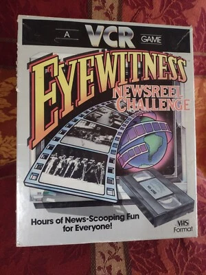 Vintage Rare A VCR Game Eyewitness Newsreel Challenge Parker Brothers 1980s - Image 1 of 4