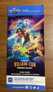 2024 Universal Orlando resort 2 Park Guide Map - NEW- Villan -NO longer Printed - Picture 1 of 2