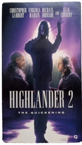 Highlander 2 , The Quickening, VHS Movie 1997 Sean Connery & Christopher Lambert - Picture 1 of 9