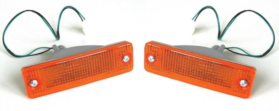 FOR MAZDA 121 323 626 929 FORD FESTIVA KIA PRIDE FRONT INDICATOR LIGHT AMBER SET - Image 1 of 2