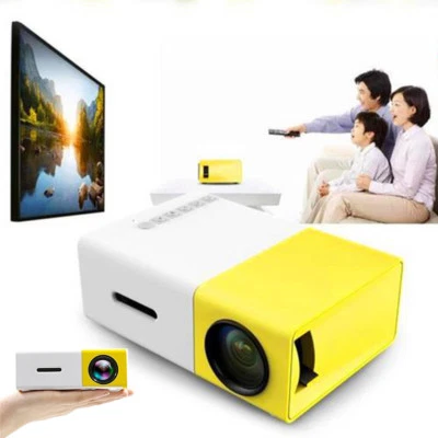 1080P LED Mini Portable Projector Home Theater Projector Movie Projector - Image 1 of 4