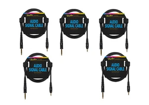 Câble audio 0,30 m câble stéréo auxiliaire 3,5 mm vers jack stéréo 6,3 mm 5 pièces - Photo 1/9