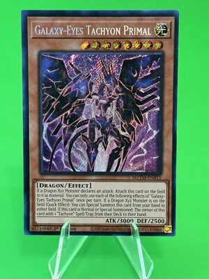Yu-Gi-Oh Maze Of The Master Galaxy-Eyes Tachyon Primal Secret Rare MZTM-EN011 NM - Image 1 of 4