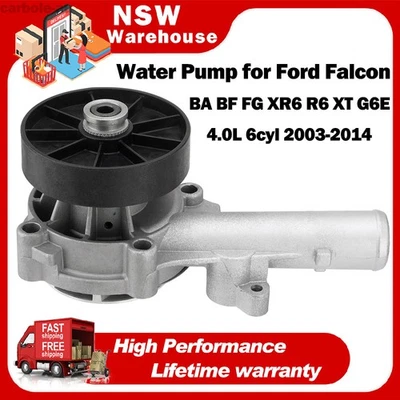 Water Pump for Ford Falcon BA BF FG XR6 Turbo G6E 2003-2014 inc Pulley 4.0L 6cyl - image 1 of 4