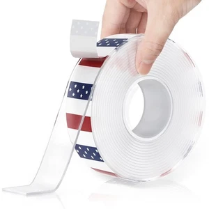 Double Sided Tape Heavy Duty Nano Strong A||10FT x 1", Transparent - Picture 1 of 6
