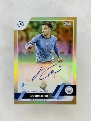 2022-23 Topps Chrome UEFA 1st edition Jack Grealish Auto Autograph /50 - Image 1 of 2