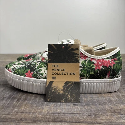 TOMS Women's SZ 5.5 Venice Collection Cordones Indio Multi Floral Canvas Sneaker - Image 1 of 4
