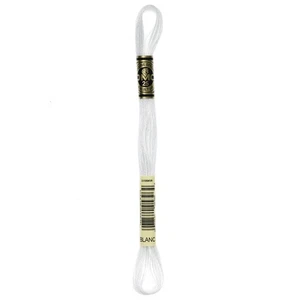 DMC 117-BLANC 6 Strand Embroidery Cotton Floss White 8.7-Yard - Picture 1 of 1