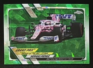 2021 Topps Chrome Sapphire Sergio Perez #169 F1 Formula 1 Green /75 (QR1) - Picture 1 of 2