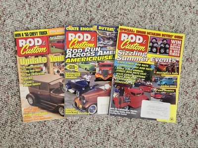 🔥 Rod & Custom Magazines Oct Nov Dec 1995 Lot of 3 Issues – Very Good - Image 1 of 4