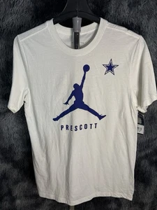 Neu - Dallas Cowboys Shirt - weiß Nike Dak Prescott - Jordan Jumpman - Herren Gr. M - Bild 1 von 3