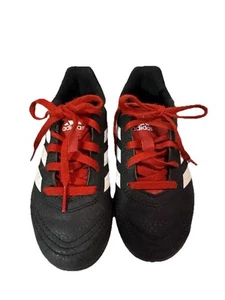 Scarpe da calcio Adidas Goletto VI FG unisex nere e rosse per bambini taglia 11,5K - Foto 1 di 10