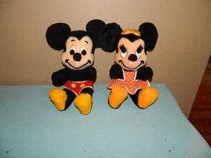 Vintage 1960s Walt Disney Mickey Minnie Mouse Plush California Stuffed Toys USA - Picture 1 of 5