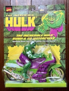 Vtg The Incredible Hulk From Bump & Go Motorcycle 4" Action Figure Toy 1997 - Picture 1 of 7