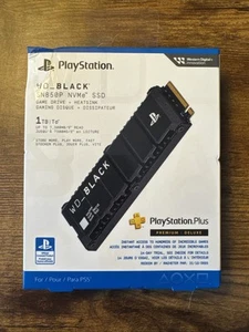 WD BLACK SN850p 1TB Internal SSD PCIe Gen 4 NVMe W Heatsink for PS5 NEW SEALED - Picture 1 of 2
