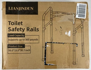 NEW Lianjindun Toilet Safety Rails, Load Capacity 300Lbs w/ Handles For Elderly - Picture 1 of 3