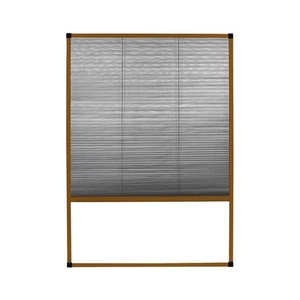 B-WARE Fliegengitter Insektenschutz Dachfenster Plissee Alurahmen 80 x 160 braun - Bild 1 von 4
