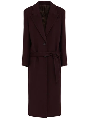 Abrigo de Lana THE ATTICO Borgoña Nuevo y Auténtico Foto 1 de 4