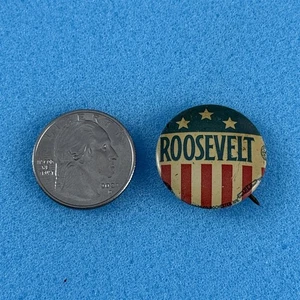 Vintage Franklin D. Roosevelt 1936 Presidential Campaign Pinback Button #58950 - Picture 1 of 2