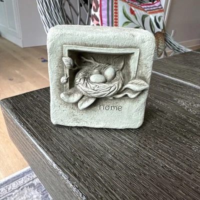 Carruth 2006 Hogar Nido de Pájaro Ladybug Piedra Fundida a Mano Gancho de Cemento o Independiente Foto 1 de 4