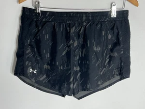 Under Armour Running Shorts Heatgear Loose | Ladies | Black/Grey | Medium | - Picture 1 of 10