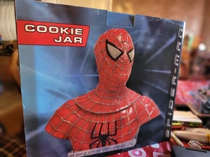Barattolo biscotti Spider-Man vintage 2002 Marvel NECA vintage RARO NUOVO - Foto 1 di 3