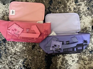 Trader Joe's Valentines Day Mini Insulated Tote Bag Bundle (Pink & Lavender ) - Picture 1 of 1