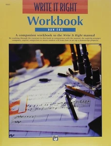 WRITE IT RIGHT ARBEITSBUCH VON DAN FOX BEGLEITER ARBEITSBUCH ZUM RICHTIGEN SCHREIBEN NEU - Bild 1 von 1