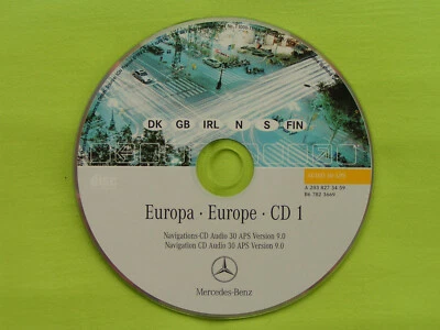 CD NAVIGATION MERCEDES BENZ AUDIO 30 APS NORDEUROPA GB 2006 A C CLK E M SLK G - Bild 1 von 2
