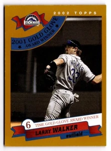 2002 Topps - Guante de Oro Larry Walker #713 - Imagen 1 de 2