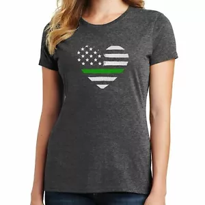 T-shirt linea verde sottile supporto agenti pattuglia di frontiera 02490 - Foto 1 di 40
