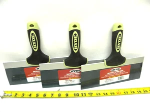 SET BESTEHEND AUS 3 - Hyde 09263 Flexibles 10" Profi Trockenbau Taping Messer Blau Stahl - Bild 1 von 5