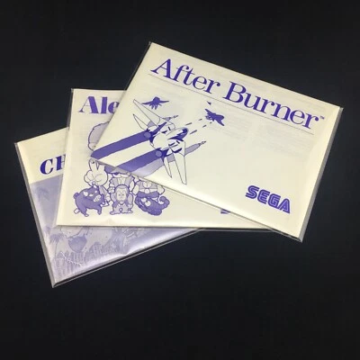 Sega Master System  - Instruction Manual Sleeves / Protectors (25 Pack)  - Image 1 of 4
