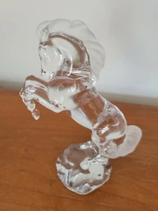 "Estatuilla pony semental yegua de cristal Lenox 1994 de colección 7 1/2"" x 5" - Imagen 1 de 5