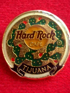 HRC Hard Rock Cafe Tijuana Round Cactus Logo Black Massiv Messing LE500 - Picture 1 of 2