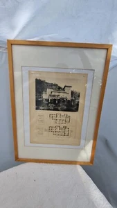 Gravure ancienne architecture villa cote d'Azur Menton par M.Glena  plan maison - Bild 1 von 12