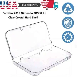 For New 2015 Nintendo 3DS XL/LL Clear Sturdy Hard Shell Protective Case Cover - Picture 1 of 12