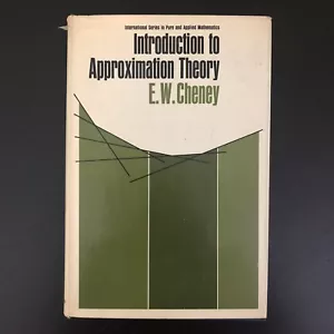 INTRODUCTION TO APPROXIMATION THEORY 1966 1st Ed Mathematics HC DJ Book CHENEY - Foto 1 di 12