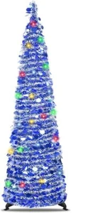 Pop up Christmas Tree with Lights,Collapsible Reusable, Suitable for Holiday ... - Picture 1 of 7