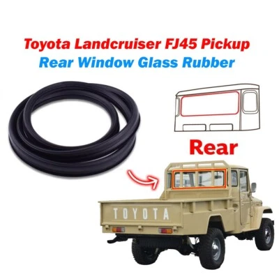 Sello de goma cristal ventana trasera camioneta Toyota Land Cruiser FJ45 Foto 1 de 4