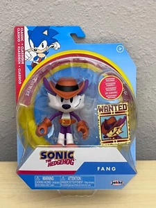 JAKKS Pacific SONIC The Hedgehog 4” CLASSIC FANG w/ WANTED POSTER 2024 - NEW - Picture 1 of 2