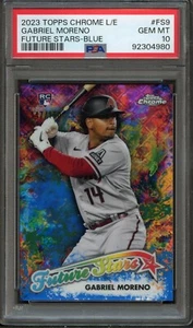 BB - 2023 Topps Chrome L/E - Blue - #FS9 - Gabriel Moreno  - PSA 10 - Picture 1 of 2
