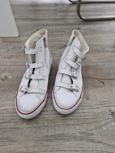 DAMEN SNEAKER TURNSCHUHE IN WEIß GR. 40 VON DER MARKE A BY ASH - Bild 1 von 4