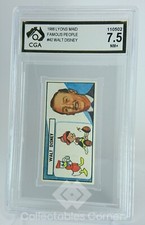 Rare 1966 Lyons Maid Famous People Walt Disney Card Graded 7.5