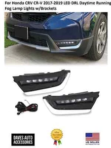 LED DRL Bumper Fog Light Lamp W/Brackets Fits 2017-19 Honda CR-V -High Quality - Bild 1 von 19