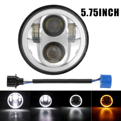 Faro LED DRL DOT de 5,75" para Honda Shadow VT 600 700 750 1100 VTX 1300 1800 Foto 1 de 4